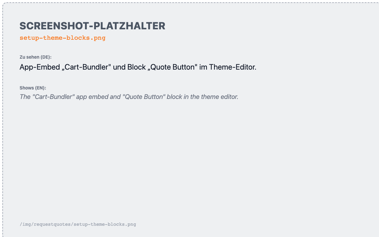 App embed and quote button in the theme editor